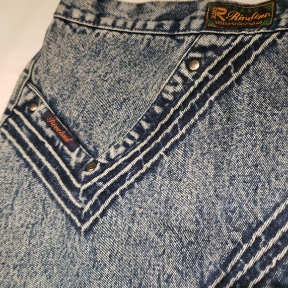 Rivelino Jeans Straight Pencil Denim Skirt European Style Classy Chic! Blue EUC - Picture 5 of 12